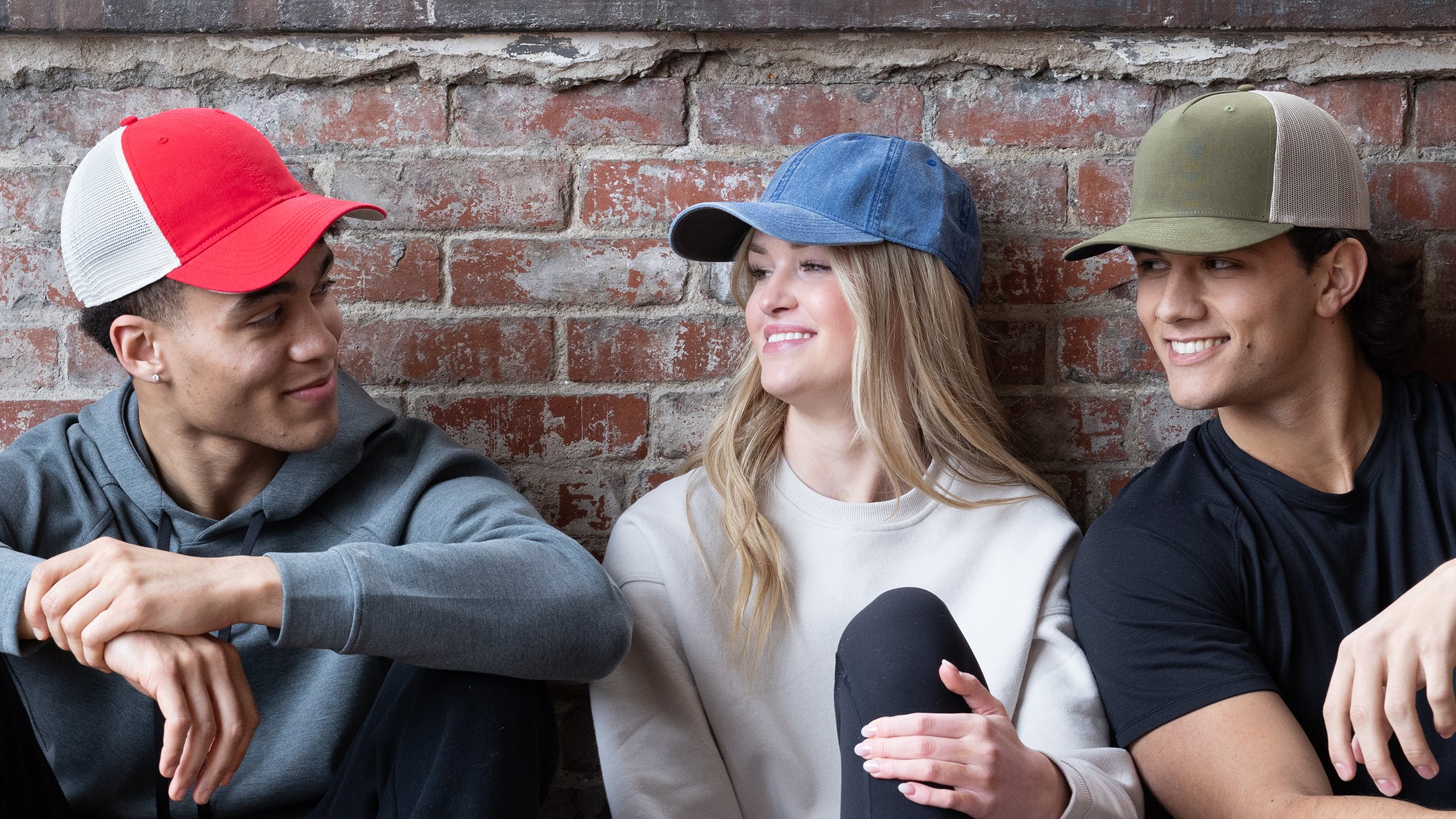 Sportsman Caps on male and female models